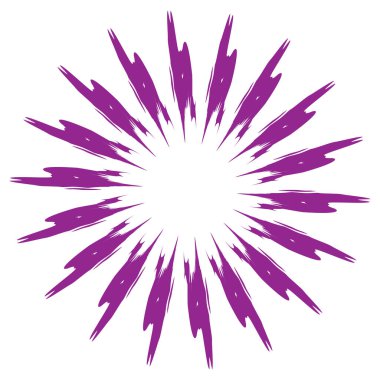 Pis, grunge yayıcı çizgileri olan radikal bir element. Patlama, yıldız patlaması, kirli telli güneş patlaması.