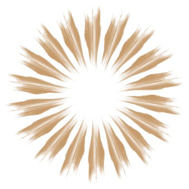 Pis, grunge yayıcı çizgileri olan radikal bir element. Patlama, yıldız patlaması, kirli telli güneş patlaması.