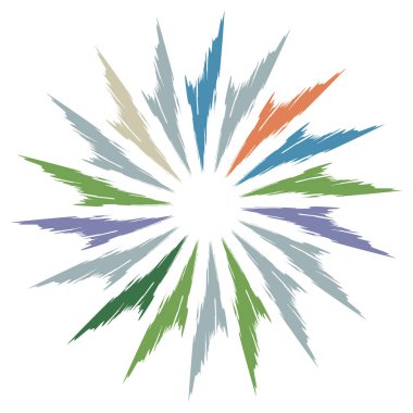 Pis, grunge yayıcı çizgileri olan radikal bir element. Patlama, yıldız patlaması, kirli telli güneş patlaması.