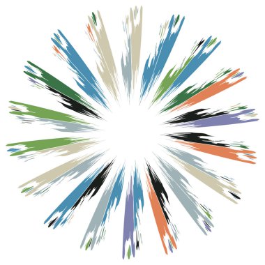 Pis, grunge yayıcı çizgileri olan radikal bir element. Patlama, yıldız patlaması, kirli telli güneş patlaması.