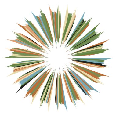 Pis, grunge yayıcı çizgileri olan radikal bir element. Patlama, yıldız patlaması, kirli telli güneş patlaması.