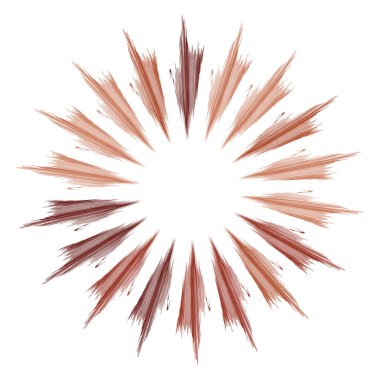 Pis, grunge yayıcı çizgileri olan radikal bir element. Patlama, yıldız patlaması, kirli telli güneş patlaması.