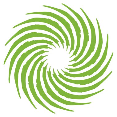 Sarmal sarmal sarmal, volta ve girdap şeklinde. Döndürme, döndürme, bükme vektör illüstrasyonu. 10 saniye.