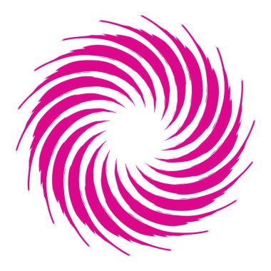 Sarmal sarmal sarmal, volta ve girdap şeklinde. Döndürme, döndürme, bükme vektör illüstrasyonu. 10 saniye.