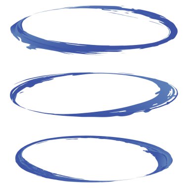 Oval, elips biçimsiz çerçeve, sınır. Grunge damgası. Dokulu elipsler. Vektör illüstrasyonu