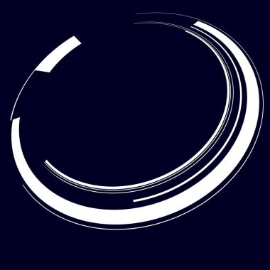 Bilimkurgu konsantrasyonu, geometrik halka, daire UI, GUI tasarım elemanı Vektör illüstrasyonu