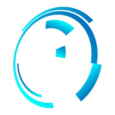 Bilimkurgu konsantrasyonu, geometrik halka, daire UI, GUI tasarım elemanı Vektör illüstrasyonu