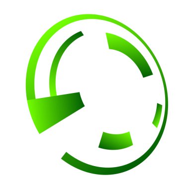 Bilimkurgu konsantrasyonu, geometrik halka, daire UI, GUI tasarım elemanı Vektör illüstrasyonu