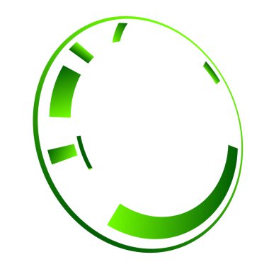 Bilimkurgu konsantrasyonu, geometrik halka, daire UI, GUI tasarım elemanı Vektör illüstrasyonu