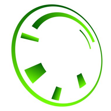 Bilimkurgu konsantrasyonu, geometrik halka, daire UI, GUI tasarım elemanı Vektör illüstrasyonu