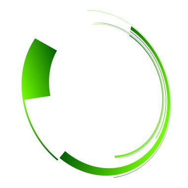 Bilimkurgu konsantrasyonu, geometrik halka, daire UI, GUI tasarım elemanı Vektör illüstrasyonu