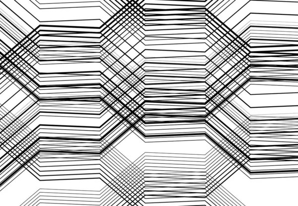 Geometrische Structuur Hoekige Hoekige Lijnen Strepen Raster Gaas Tralies Rooster — Stockvector