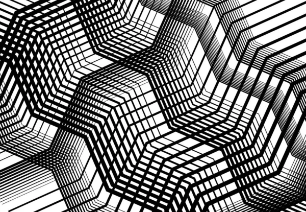 Structure Géométrique Angulaire Lignes Angulaires Grille Rayures Treillis Treillis Motif — Image vectorielle