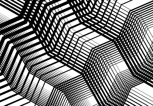 Structure Géométrique Angulaire Lignes Angulaires Grille Rayures Treillis Treillis Motif — Image vectorielle
