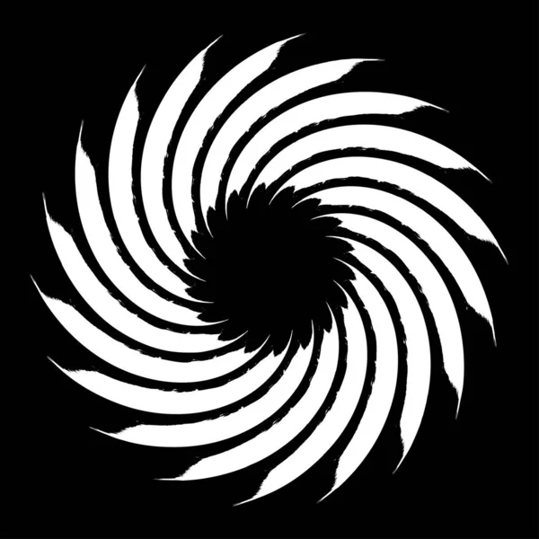 Spiralspirale Spiral Und Wirbelform Swirl Twirl Twist Rotation Vektor Illustration — Stockvektor