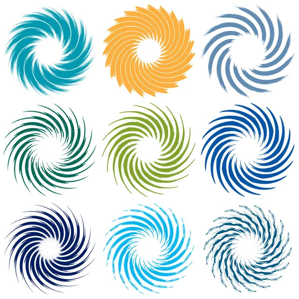 Spiralspirale Spiral Und Wirbelform Swirl Twirl Twist Rotation Vektor Illustration — Stockvektor