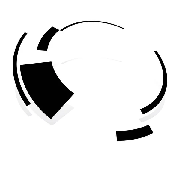 Sci Fi同心円状 幾何学的リング 円Ui Guiデザイン要素ベクトルイラスト — ストックベクタ