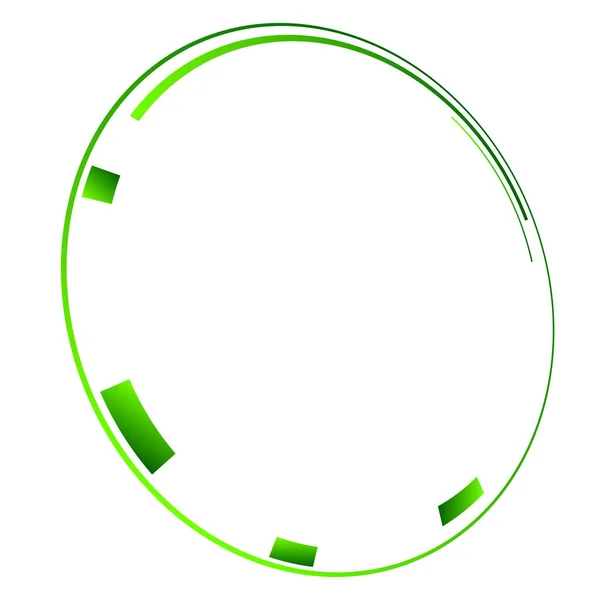 Fantascienza Concentrico Anello Geometrico Cerchio Gui Elemento Design Illustrazione Vettoriale — Vettoriale Stock