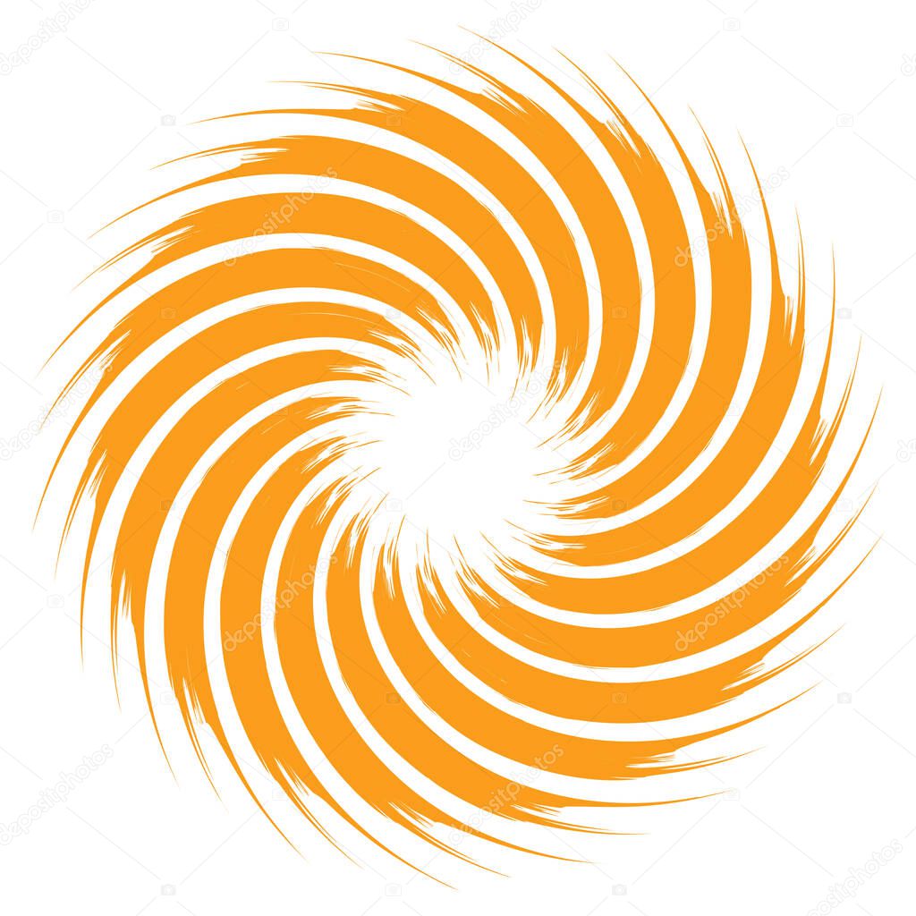 Spiral Helix, volute and vortex shape. Swirl, twirl, twist rotation vector illustration. eps 10