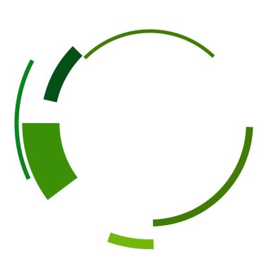 Bilimkurgu konsantrasyonu, geometrik halka, daire UI, GUI tasarım elemanı Vektör illüstrasyonu