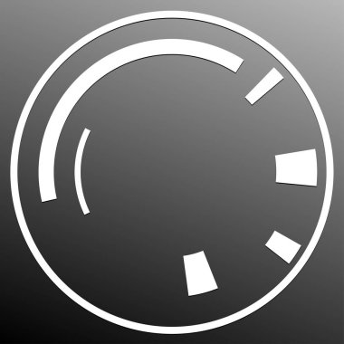 Bilimkurgu konsantrasyonu, geometrik halka, daire UI, GUI tasarım elemanı Vektör illüstrasyonu