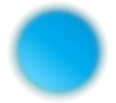 Renk yarım ton (yarım ton) ögesi. Noktalar, daireler, benekler ve çiller vektör illüstrasyonu. Noktalama dizaynı. Renkli tasarım ögesi