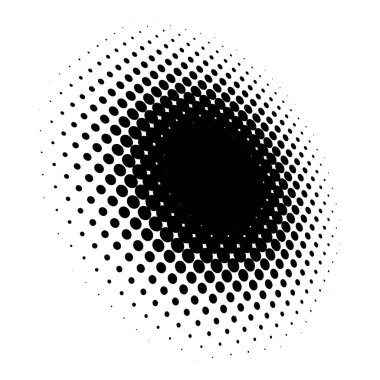 Yarı ton vektör deseni, doku. Çemberler, noktalar, ekran çizimleri. Çil, noktalama, benek çizimi. Noktacı vektör sanatı