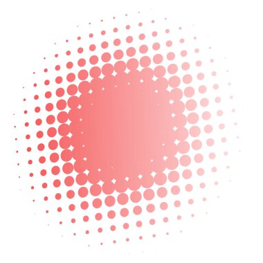 Renkli yarım ton vektör deseni, dokusu üç boyutlu perspektifte. Çemberler, noktalar, ekran çizimleri. Çil, noktalama, benek çizimi. Noktacı vektör sanatı