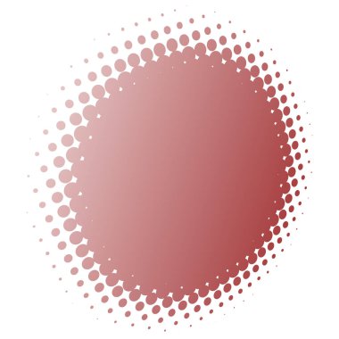 Renkli yarım ton vektör deseni, dokusu üç boyutlu perspektifte. Çemberler, noktalar, ekran çizimleri. Çil, noktalama, benek çizimi. Noktacı vektör sanatı