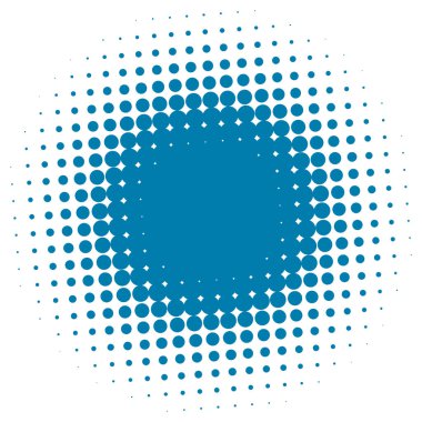 Renkli yarım ton vektör deseni, doku tasarım elemanı. Çemberler, noktalar, ekran çizimleri. Çil, noktalama, benek çizimi. Noktacı vektör sanatı