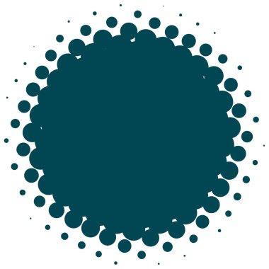 Renkli yarım ton vektör deseni, doku tasarım elemanı. Çemberler, noktalar, ekran çizimleri. Çil, noktalama, benek çizimi. Noktacı vektör sanatı