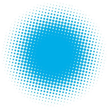 Renkli yarım ton vektör deseni, doku tasarım elemanı. Çemberler, noktalar, ekran çizimleri. Çil, noktalama, benek çizimi. Noktacı vektör sanatı