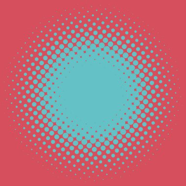 Renkli yarım ton vektör deseni, doku tasarım elemanı. Çemberler, noktalar, ekran çizimleri. Çil, noktalama, benek çizimi. Noktacı vektör sanatı