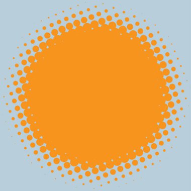 Renkli yarım ton vektör deseni, doku tasarım elemanı. Çemberler, noktalar, ekran çizimleri. Çil, noktalama, benek çizimi. Noktacı vektör sanatı