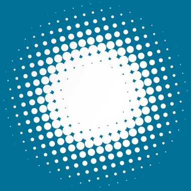 Renkli yarım ton vektör deseni, doku tasarım elemanı. Çemberler, noktalar, ekran çizimleri. Çil, noktalama, benek çizimi. Noktacı vektör sanatı