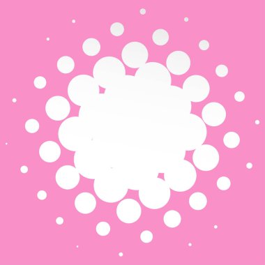 Renkli yarım ton vektör deseni, doku tasarım elemanı. Çemberler, noktalar, ekran çizimleri. Çil, noktalama, benek çizimi. Noktacı vektör sanatı