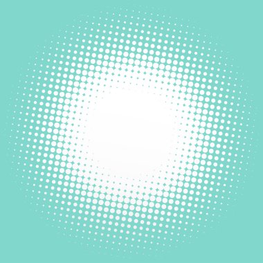 Renkli yarım ton vektör deseni, doku tasarım elemanı. Çemberler, noktalar, ekran çizimleri. Çil, noktalama, benek çizimi. Noktacı vektör sanatı