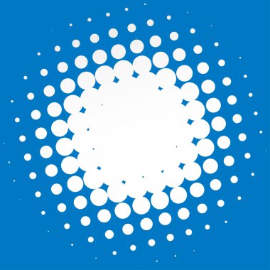 Renkli yarım ton vektör deseni, doku tasarım elemanı. Çemberler, noktalar, ekran çizimleri. Çil, noktalama, benek çizimi. Noktacı vektör sanatı