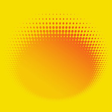 Renkli yarım ton vektör deseni, doku tasarım elemanı. Çemberler, noktalar, ekran çizimleri. Çil, noktalama, benek çizimi. Noktacı vektör sanatı