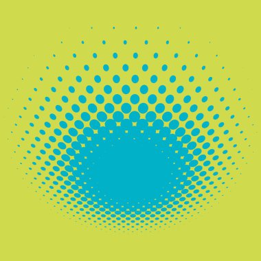 Renkli yarım ton vektör deseni, doku tasarım elemanı. Çemberler, noktalar, ekran çizimleri. Çil, noktalama, benek çizimi. Noktacı vektör sanatı
