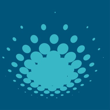 Renkli yarım ton vektör deseni, doku tasarım elemanı. Çemberler, noktalar, ekran çizimleri. Çil, noktalama, benek çizimi. Noktacı vektör sanatı