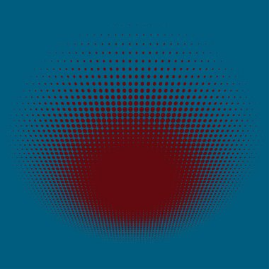 Renkli yarım ton vektör deseni, doku tasarım elemanı. Çemberler, noktalar, ekran çizimleri. Çil, noktalama, benek çizimi. Noktacı vektör sanatı