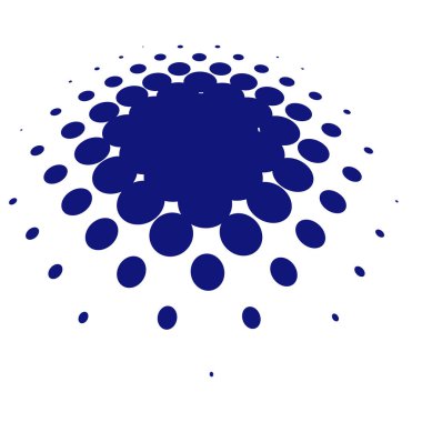 Renkli yarım ton vektör deseni, dokusu üç boyutlu perspektifte. Çemberler, noktalar, ekran çizimleri. Çil, noktalama, benek çizimi. Noktacı vektör sanatı