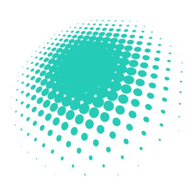 Renkli yarım ton vektör deseni, dokusu üç boyutlu perspektifte. Çemberler, noktalar, ekran çizimleri. Çil, noktalama, benek çizimi. Noktacı vektör sanatı