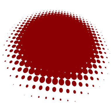 Renkli yarım ton vektör deseni, dokusu üç boyutlu perspektifte. Çemberler, noktalar, ekran çizimleri. Çil, noktalama, benek çizimi. Noktacı vektör sanatı