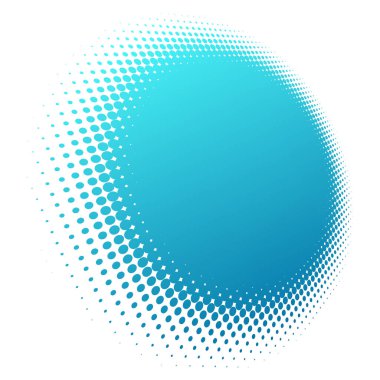 Renkli yarım ton vektör deseni, dokusu üç boyutlu perspektifte. Çemberler, noktalar, ekran çizimleri. Çil, noktalama, benek çizimi. Noktacı vektör sanatı