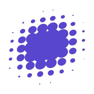 Renkli yarım ton vektör deseni, dokusu üç boyutlu perspektifte. Çemberler, noktalar, ekran çizimleri. Çil, noktalama, benek çizimi. Noktacı vektör sanatı