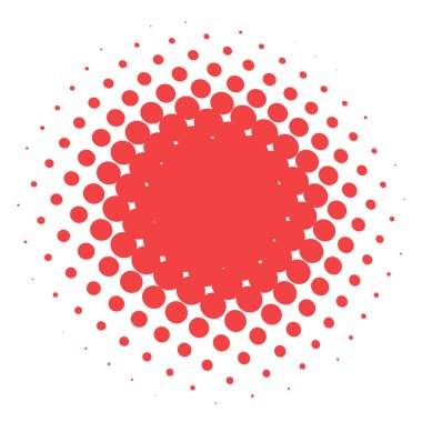 Renkli yarım ton vektör deseni, dokusu üç boyutlu perspektifte. Çemberler, noktalar, ekran çizimleri. Çil, noktalama, benek çizimi. Noktacı vektör sanatı