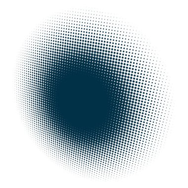 Renkli yarım ton vektör deseni, dokusu üç boyutlu perspektifte. Çemberler, noktalar, ekran çizimleri. Çil, noktalama, benek çizimi. Noktacı vektör sanatı