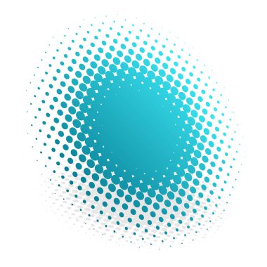 Renkli yarım ton vektör deseni, dokusu üç boyutlu perspektifte. Çemberler, noktalar, ekran çizimleri. Çil, noktalama, benek çizimi. Noktacı vektör sanatı